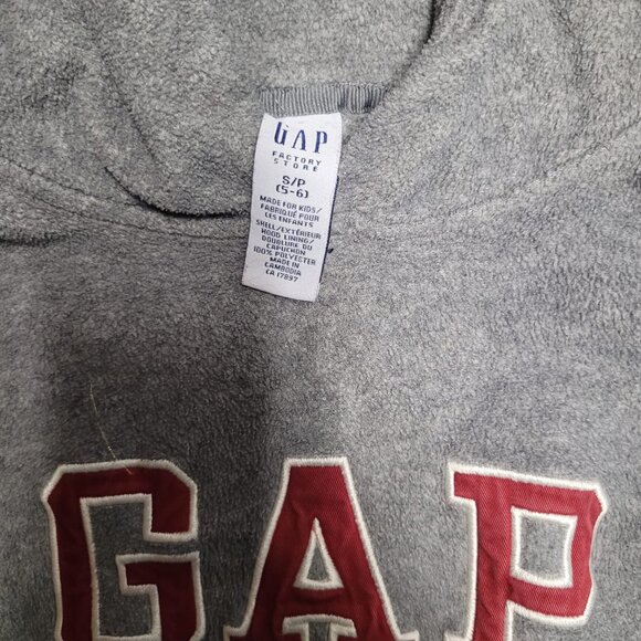 Gap Grey Hoodie Size S (5-6) - Picture 2 of 5